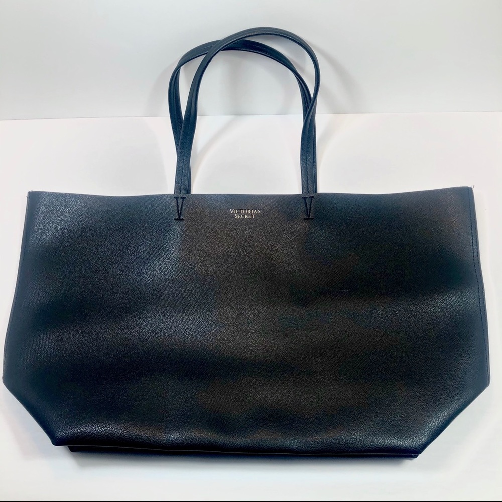 Victoria’s Secret Black Tote Bag - Faux Leather